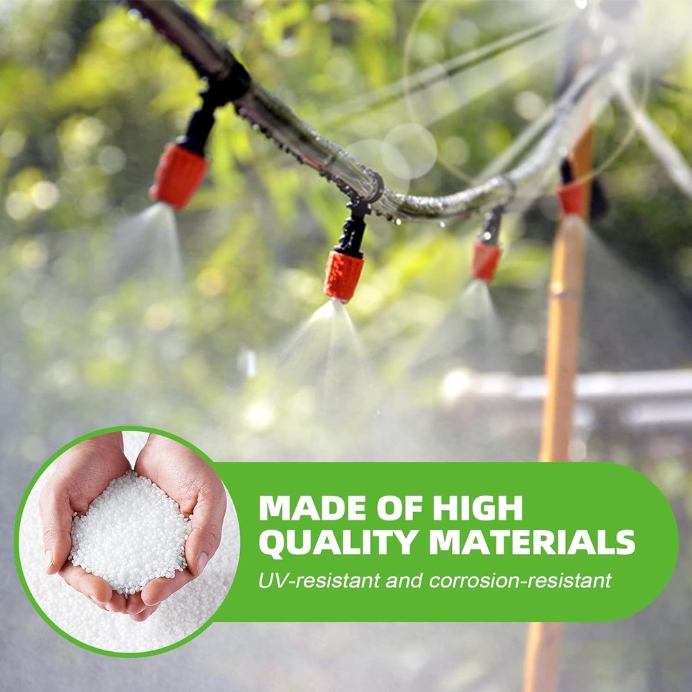 240FT Drip Irrigation System Kit for Garden, Watering System with Adjustable ...