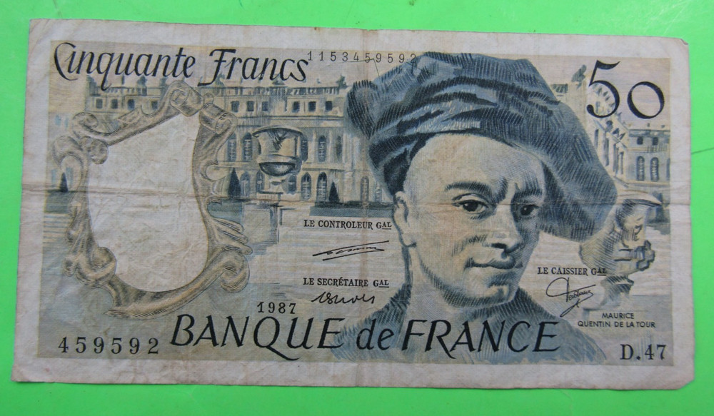 FRANCE, 50 FRANCS, P#152c, 1987