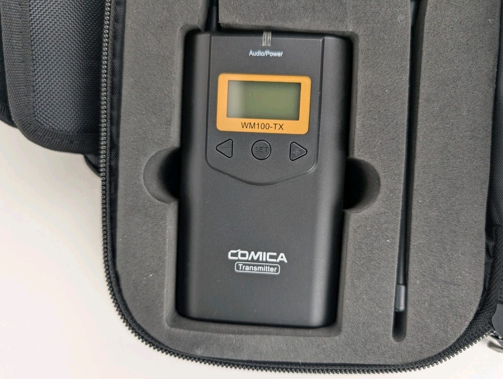 COMICA CVM-WM100 - Wireless Lavalier Lapel Microphone Transmitter Receiver