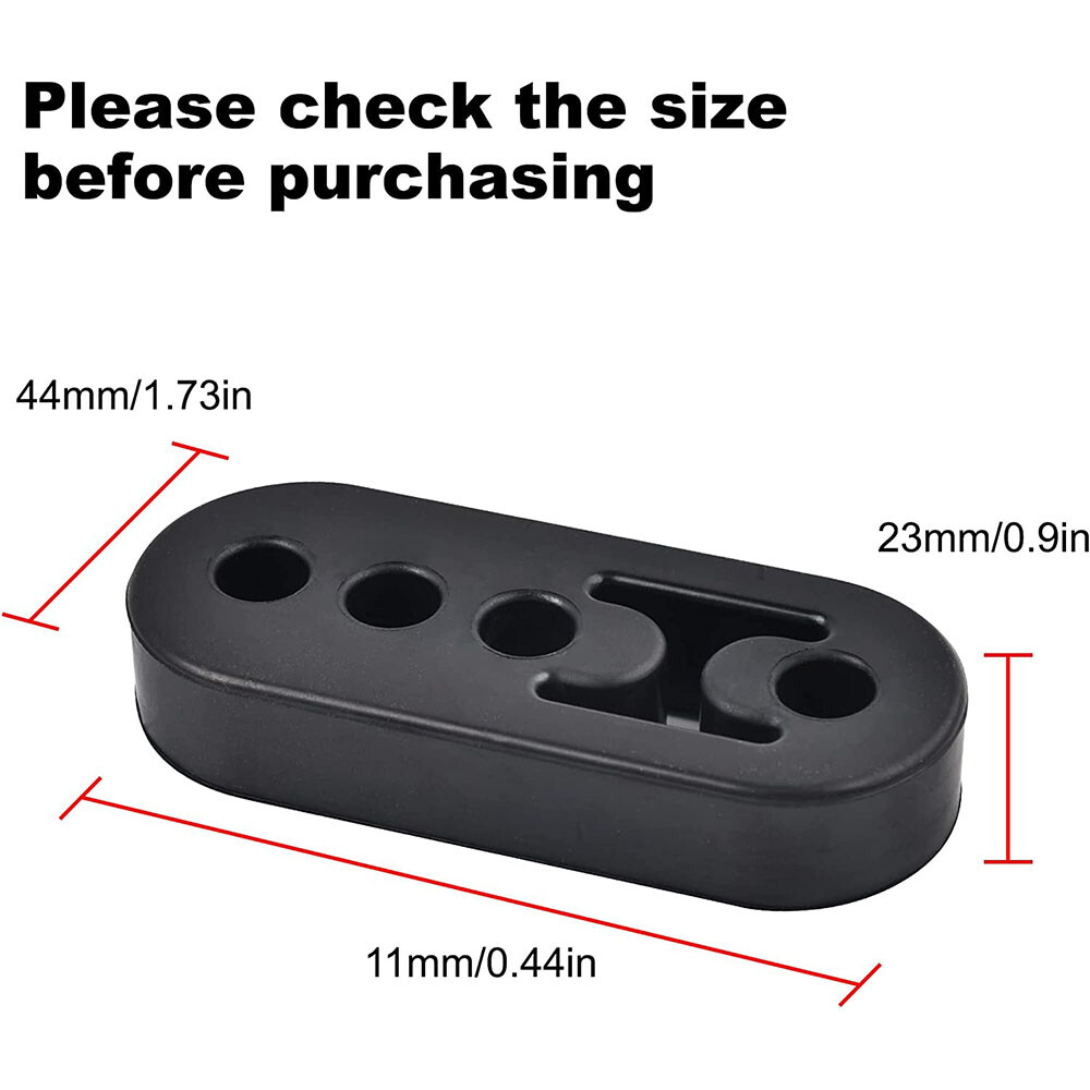 4Pc Universal Performance Polyurethane Rubber Exhaust Hangers Adjustable Muffler