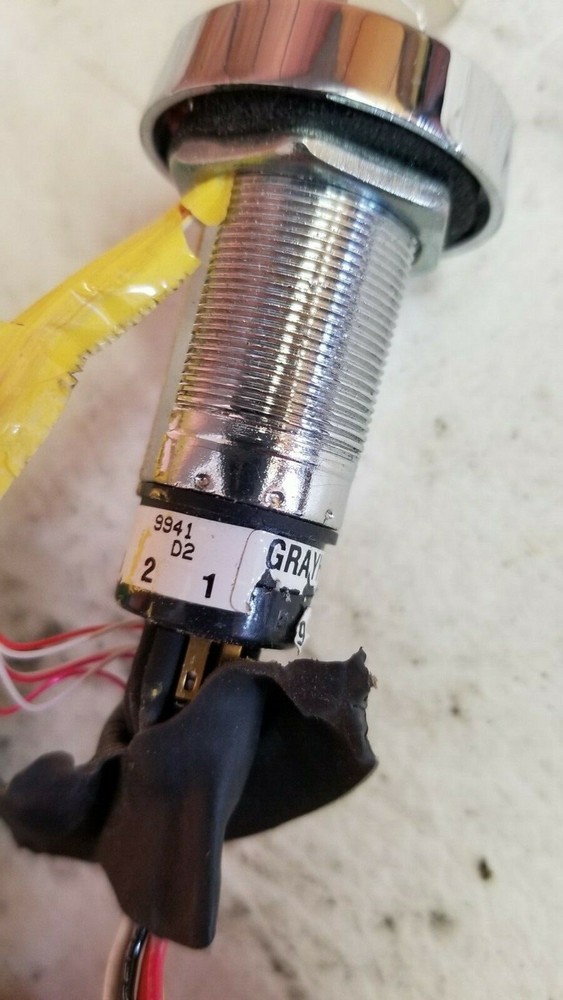 3 Position Key Switch With Red Indicator Lights, Grayhill rotary switch