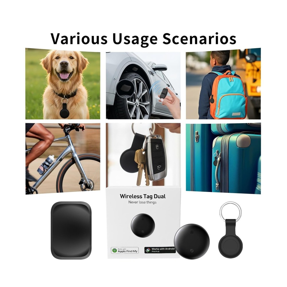 2 Pack GPS Tracker for Vehicles, Works with Android & iOS Apple Fin... Fast Ship