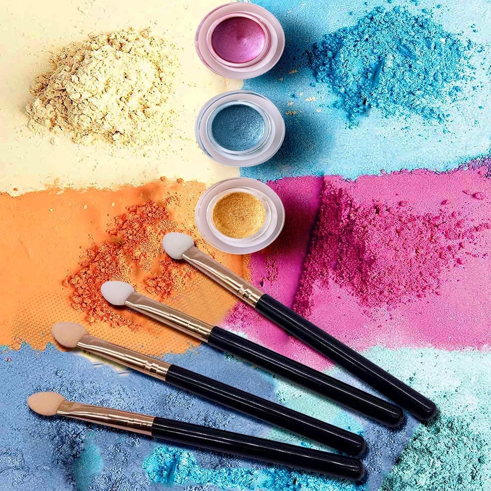 Eyeshadow Applicators Double Sided Sponge Tip Foam Reusable，20Pcs Professiona...