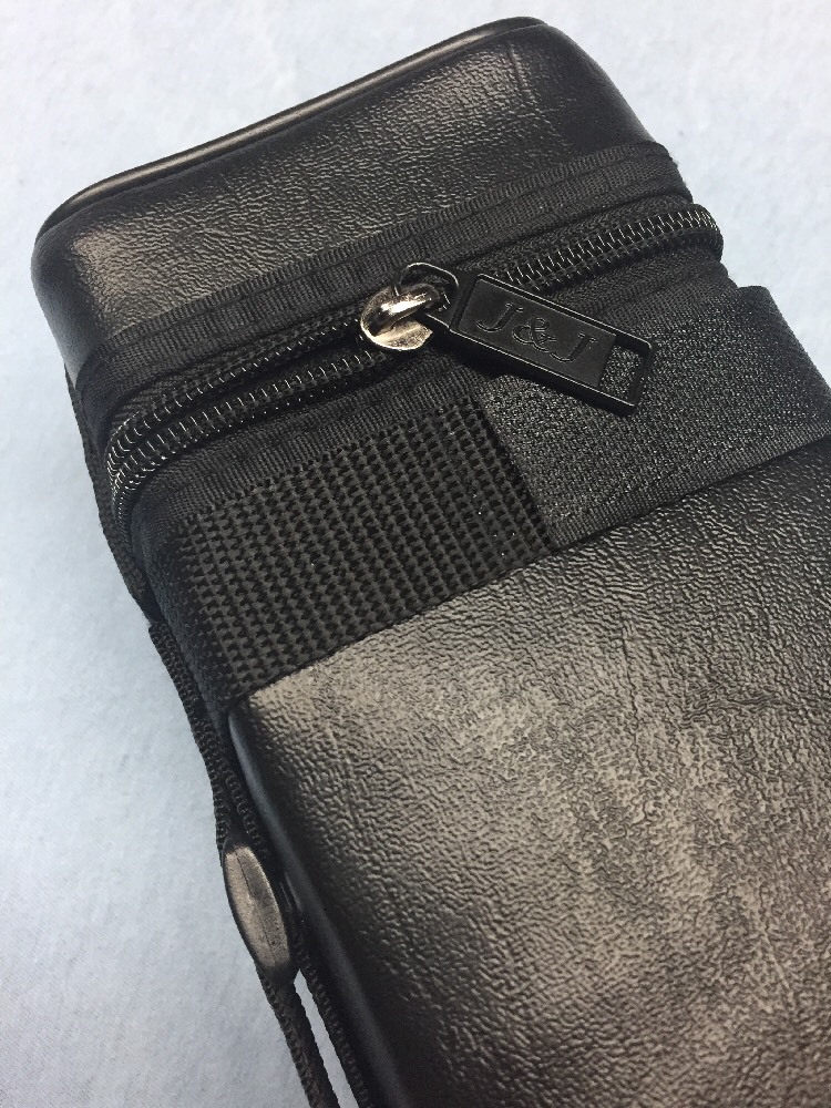 J&J Square Black Cue Case 3 Butt 6 Shaft 3x6 Lightweight!!!