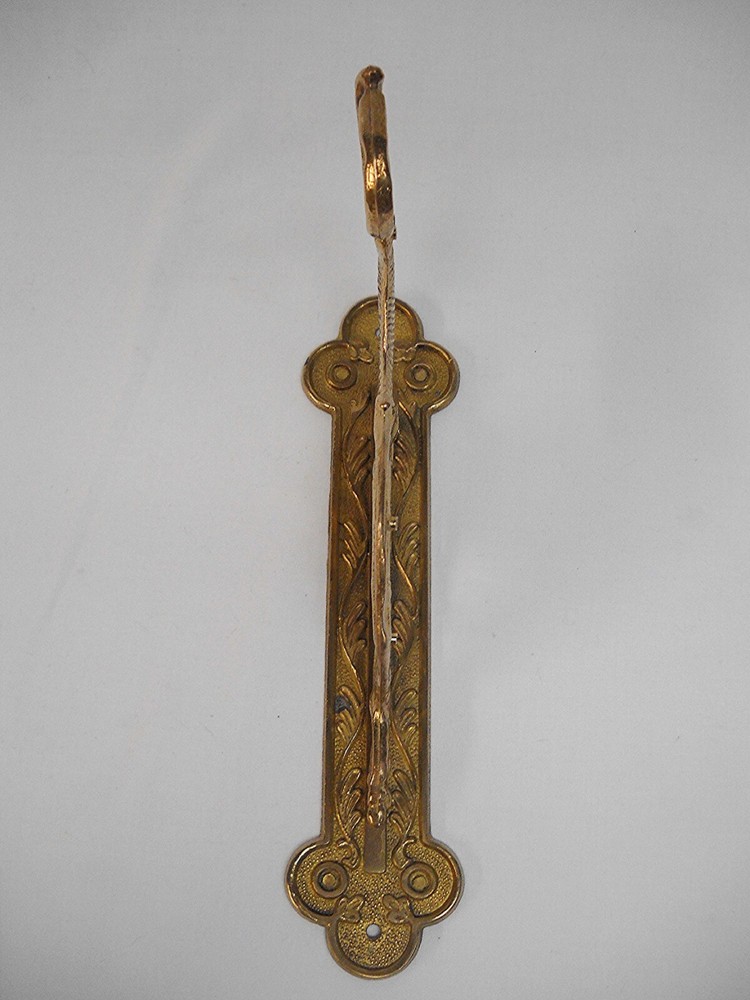 Antique BRASS GRIFFIN/WINGED DRAGON WALL-MOUNTED COAT HOOK-VG