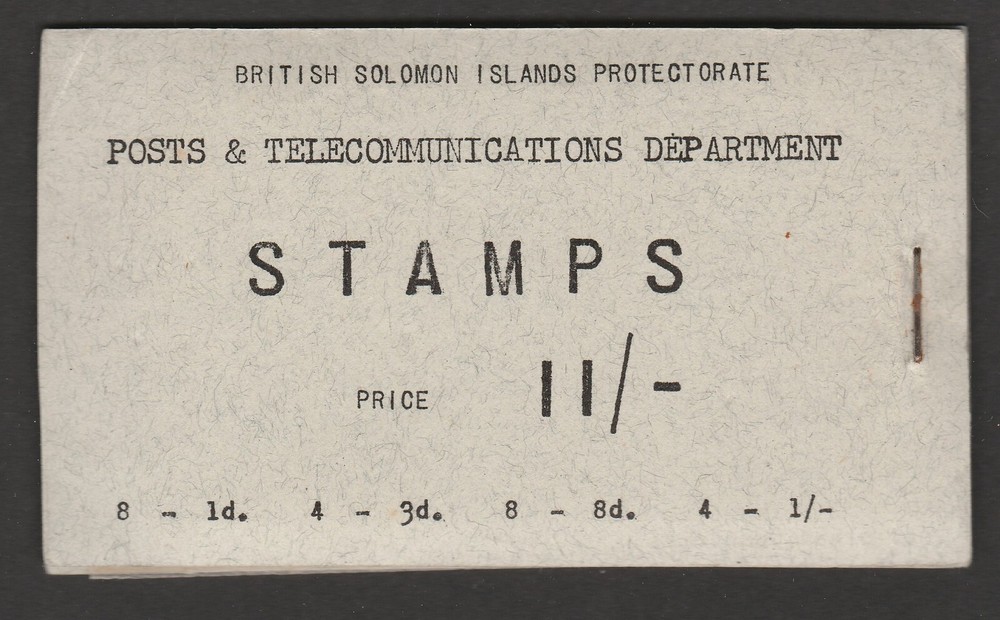 British Solomon Is. 1959 Complete booklet SG SB2.