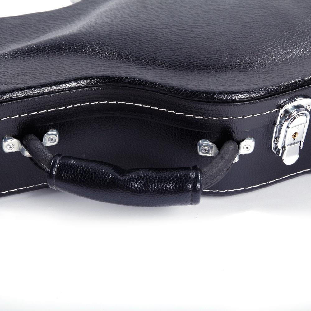 New Protable Glarry Microgroov Bulge Surface Electric Guitar Hard Case with Lock