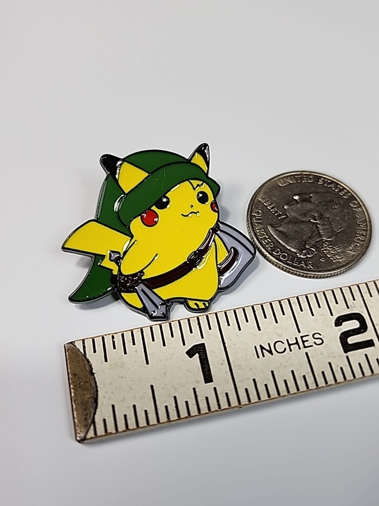 Pikachu As Link From Zelda Lapel Pin