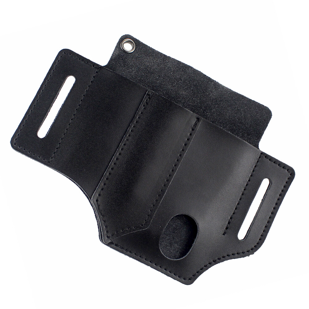 US Tactical Synthetic Leather Tool Sheath Pack EDC Knife Flashlight Sheath Pouch