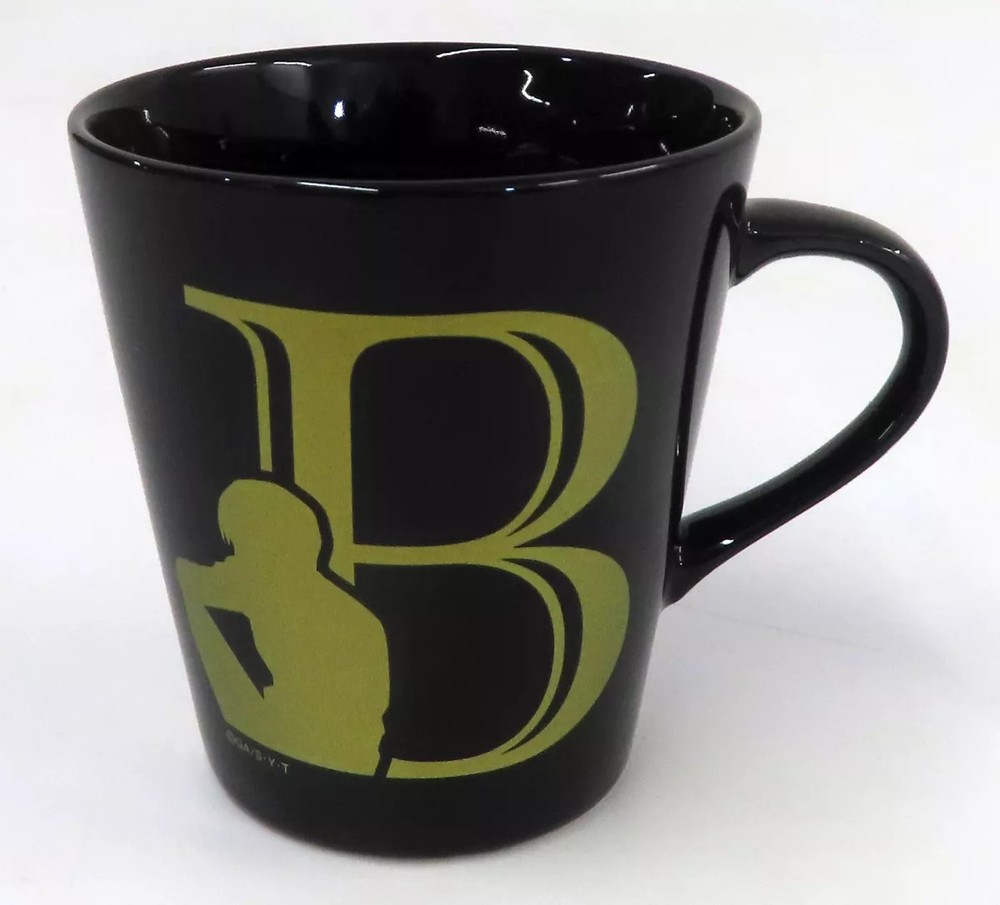Benelic Detective Conan Black Initial Mug Ceramic Cup 3.5in 2023 Release