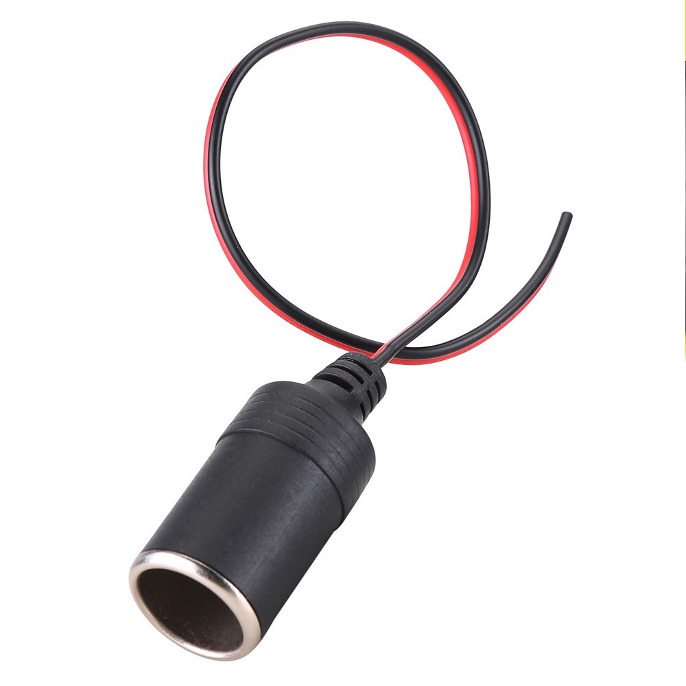 Car Cigarette Lighter Charger Adapter 12V/24V Cable Female Socket Plug Connector