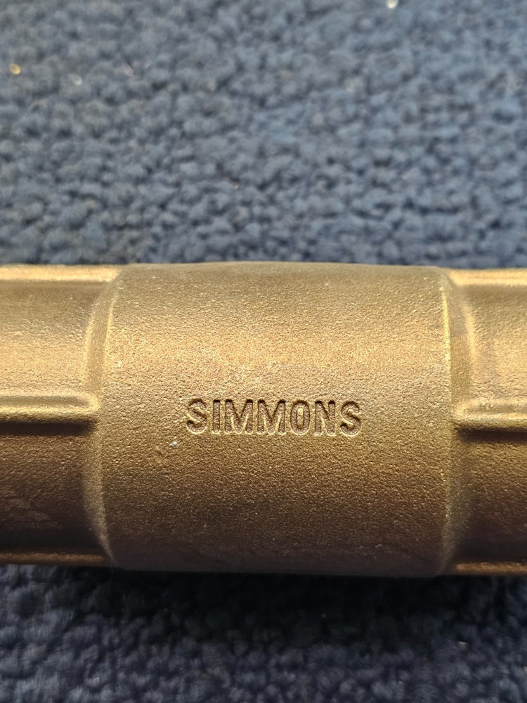 Simmons 1.165” Silicon Bronze Female Threaded Check Valve