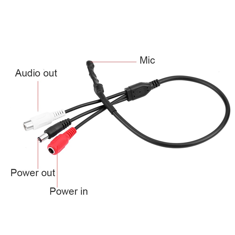 Mini Microphone High Sensitive Pickup Audio Mic For CCTV Security Camera DV CBET
