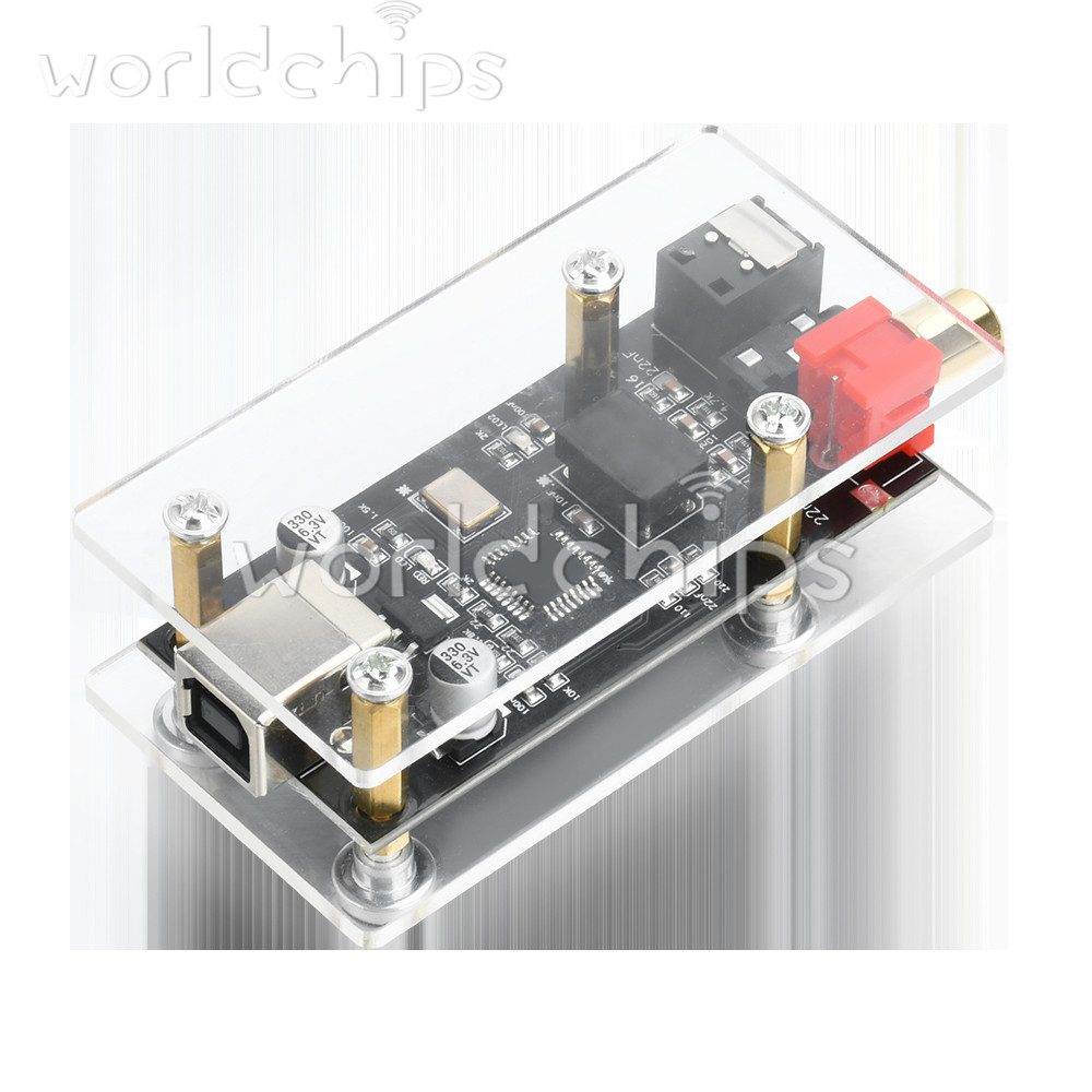 SPDIF to Fiber Signal Conversion Audio Decoder Board Phones Computers Connected