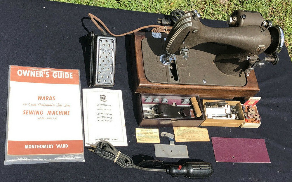 Montgomery Wards Model -R Vintage Sewing Machine