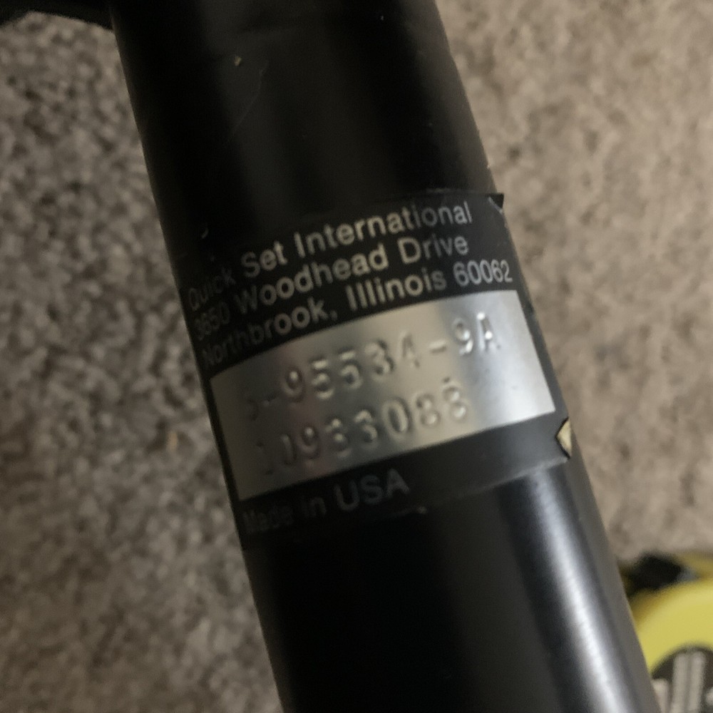 Vintage QuickSet Tripod , Pan Lock , Column Lock . Husky?