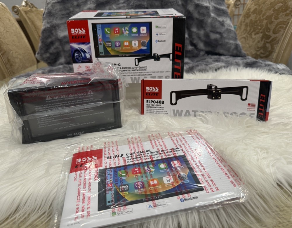 Boss Audio System ELITE BE7ACP-C Digital Multimedia Receiver + Camera-OPEN BOX!