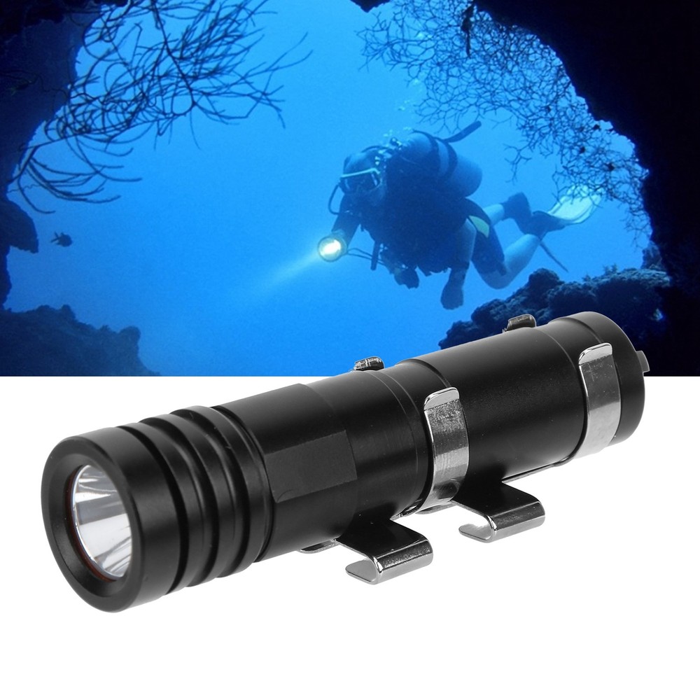 Mini Diving Light 200M Underwater LED Flashlight Camping Lantern Torch NEW