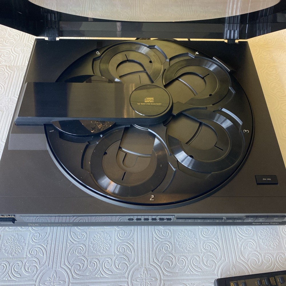 Technics SL-PC20 CD Player w/remote, Plays but Needs Work. See Description