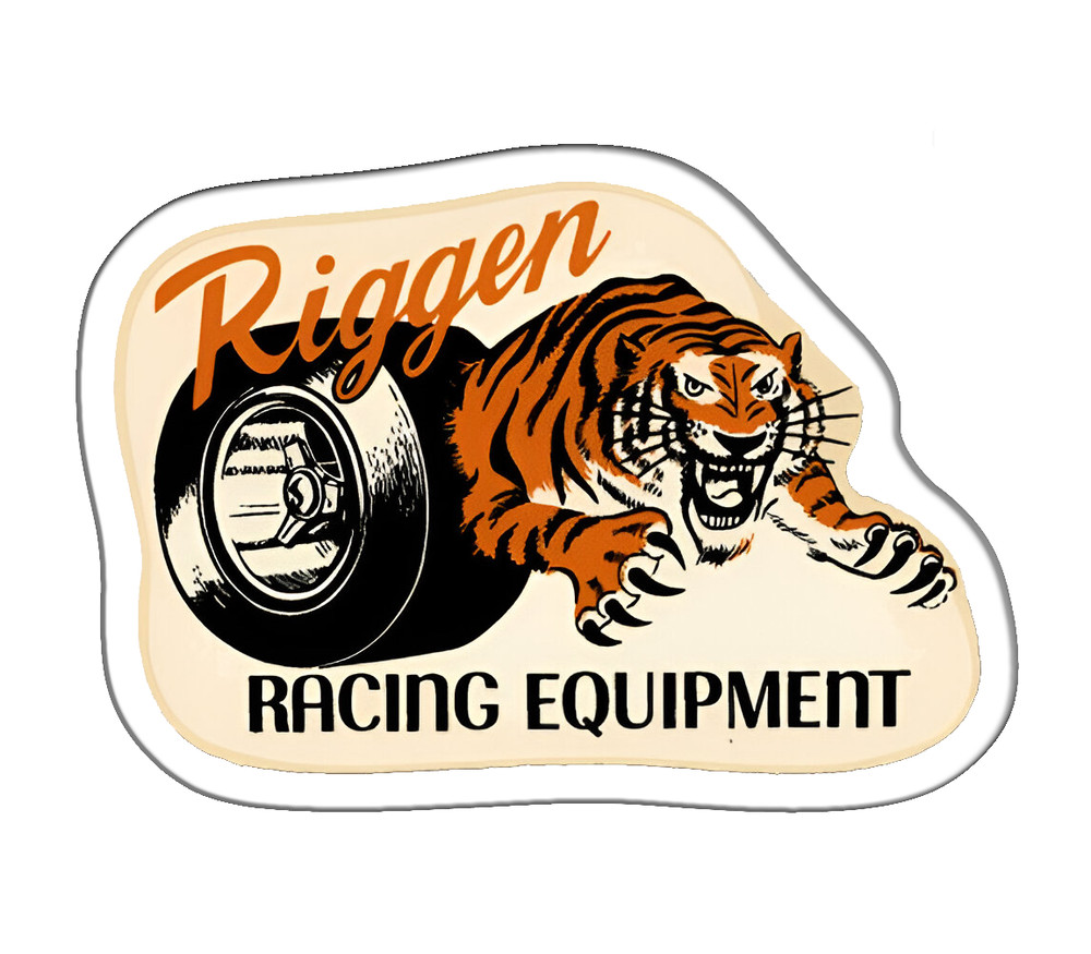 Riggen Racing Eqpt. Vintage Sticker Decal