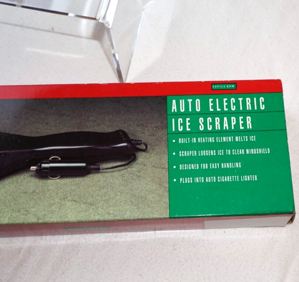 Saville Row 12V Auto Electric Windshield Window Heated Ice Scraper Winter