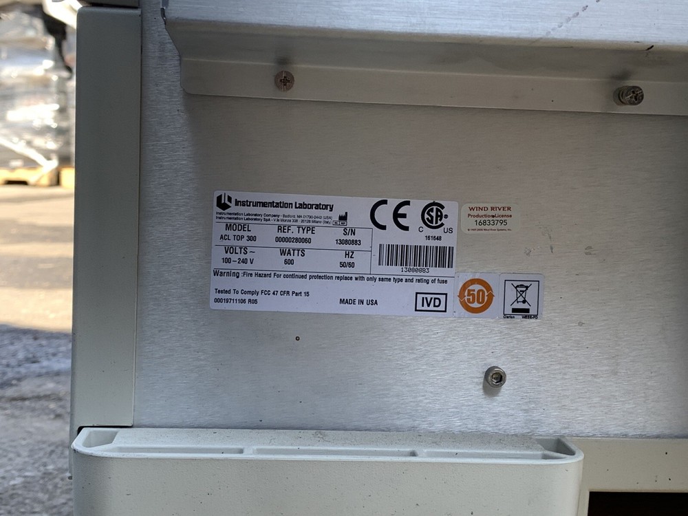 ACL TOP 300 CTS Coagulation Analyzer | *READ DESC*