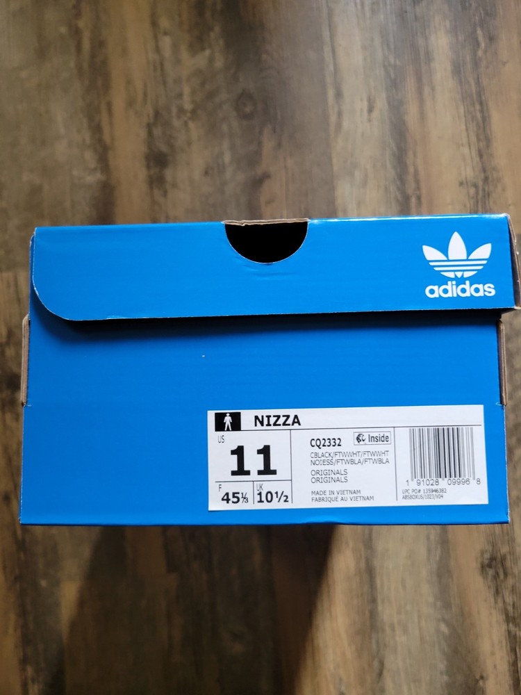 Size 11 - Adidas Nizza Black White