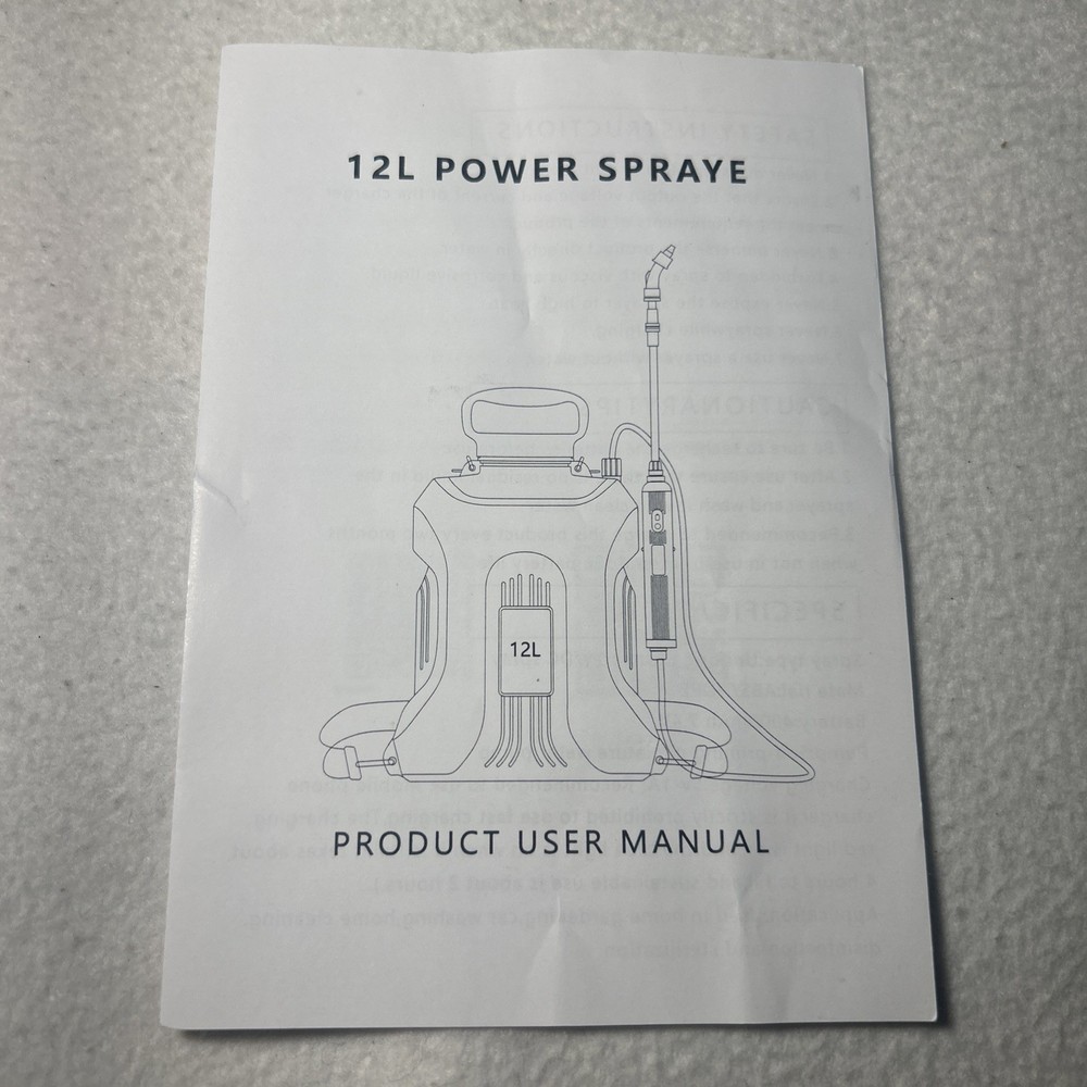 4000mAh Battery Powered Backpack Sprayer 3Gallon