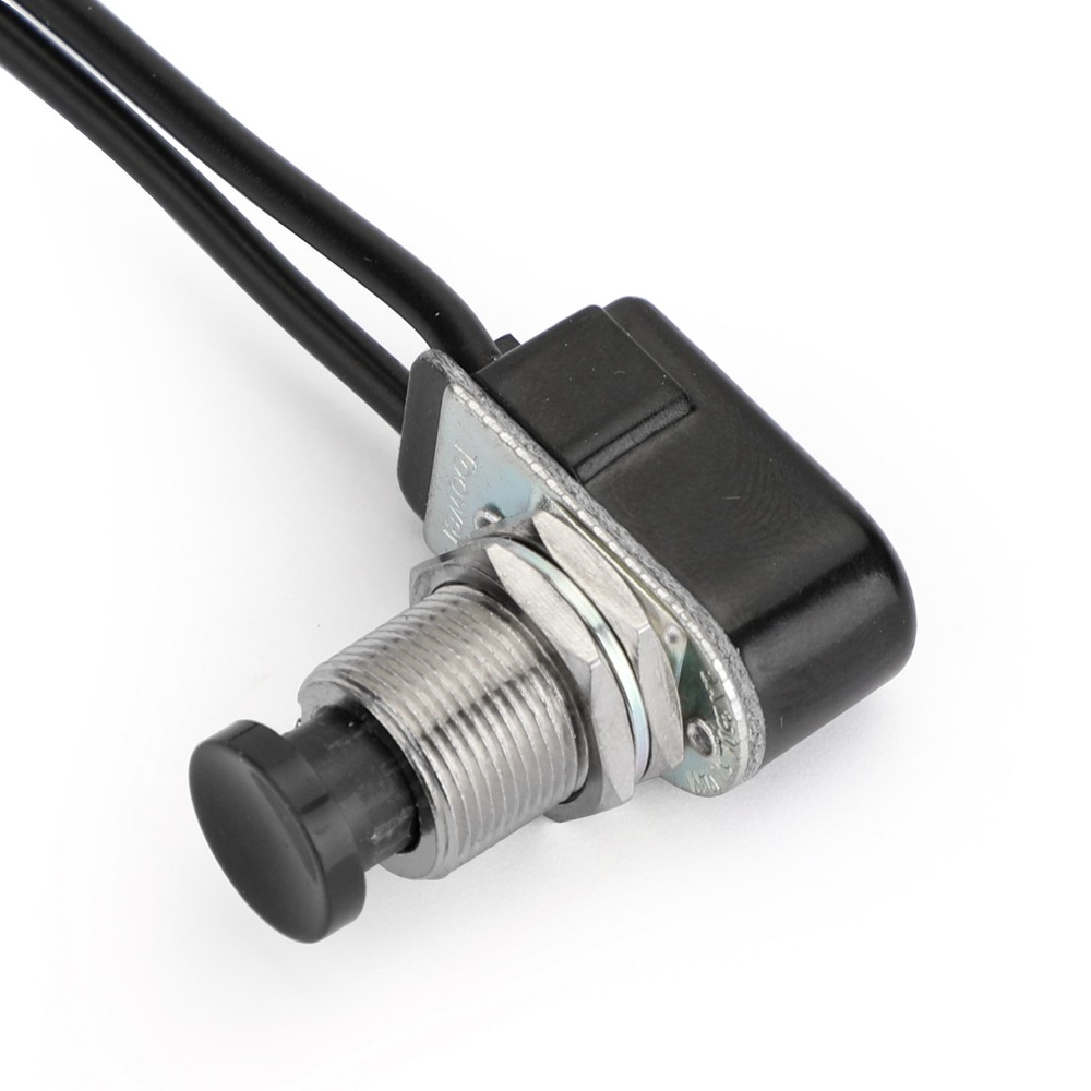 5pc Normally Open Momentary Self-resetting Push Button Reset Switch w/Wire ✅