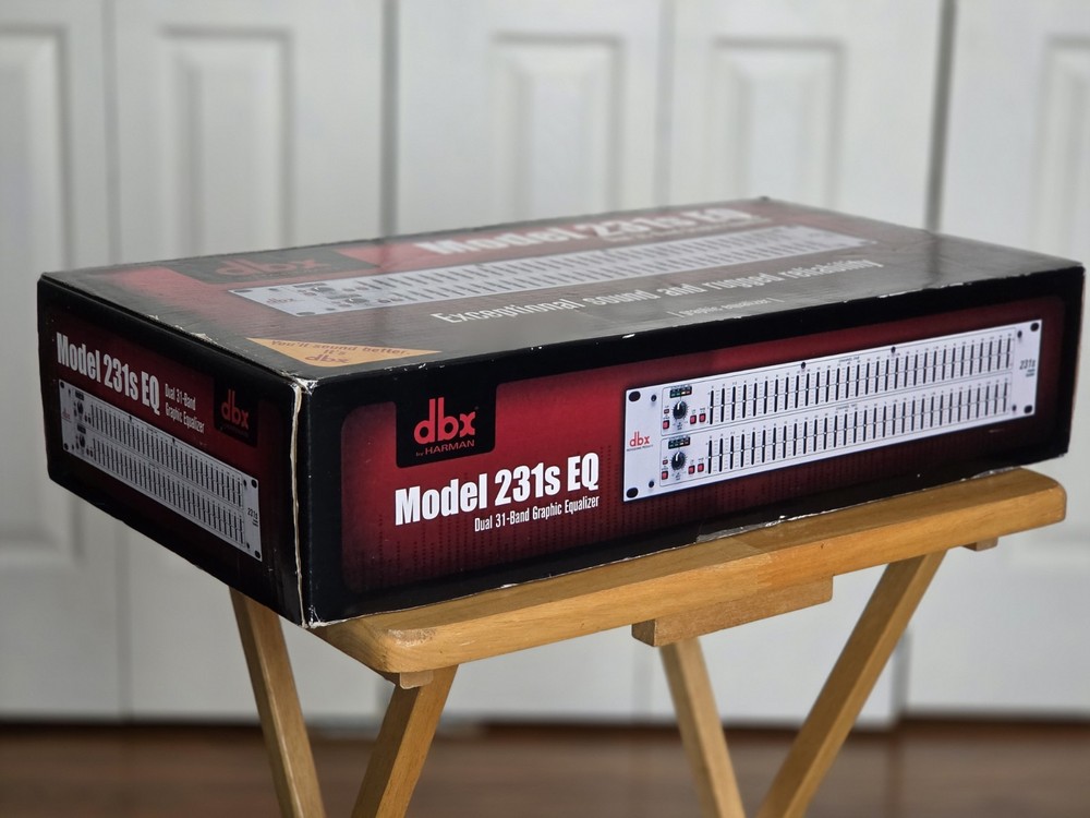 dbx Dual 31-Band Graphic Equalizer Model 231s EQ - Open-box