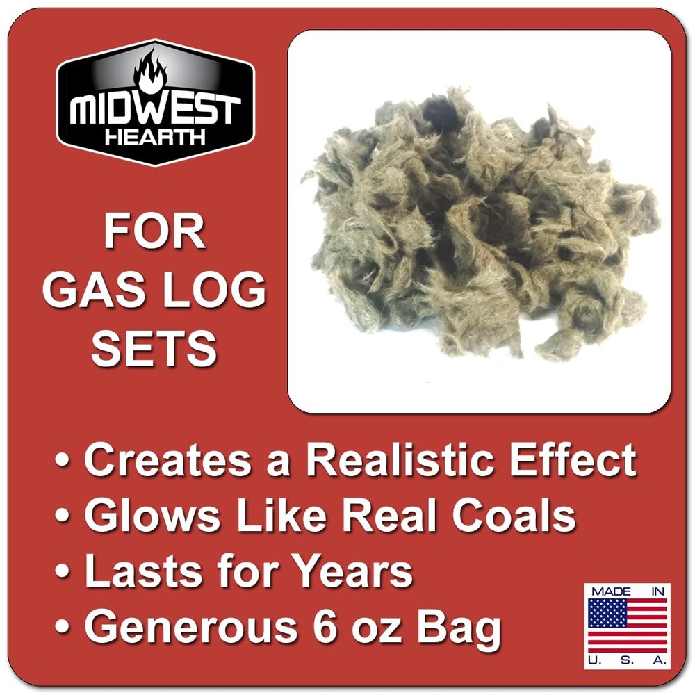 Rock Wool for Gas Log - 6 oz. Bag