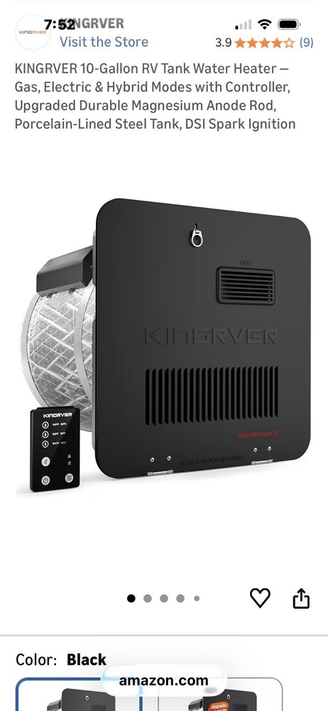 Kingrver 10 Gallon Hot Water Heater.