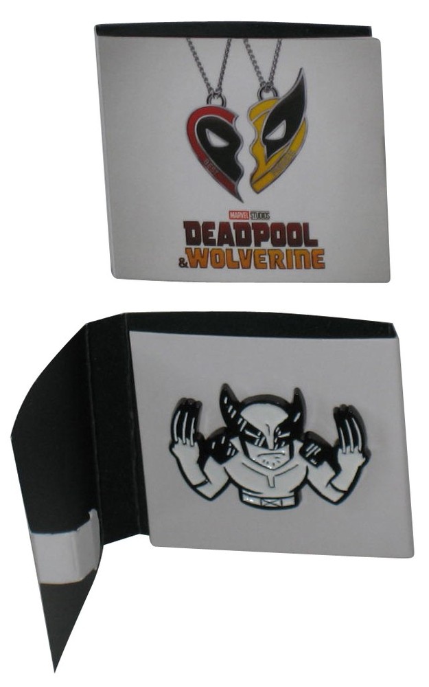 Marvel Comics Deadpool & Wolverine Black & White Enamel Pin Badge