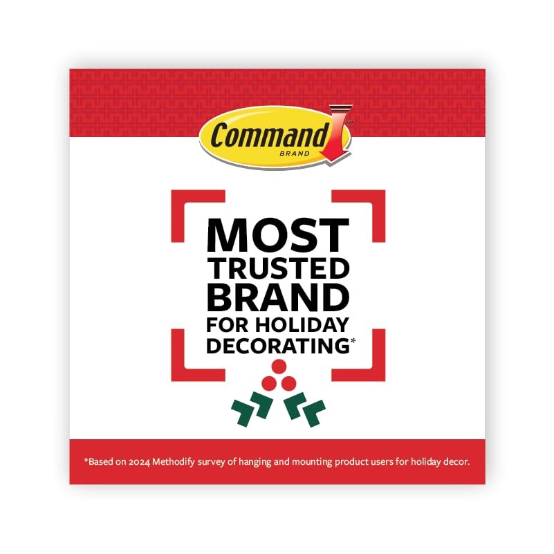 Command Medium Brushed Nickel Wall Hooks, 2 Coat Hooks and 4 Command Strips,