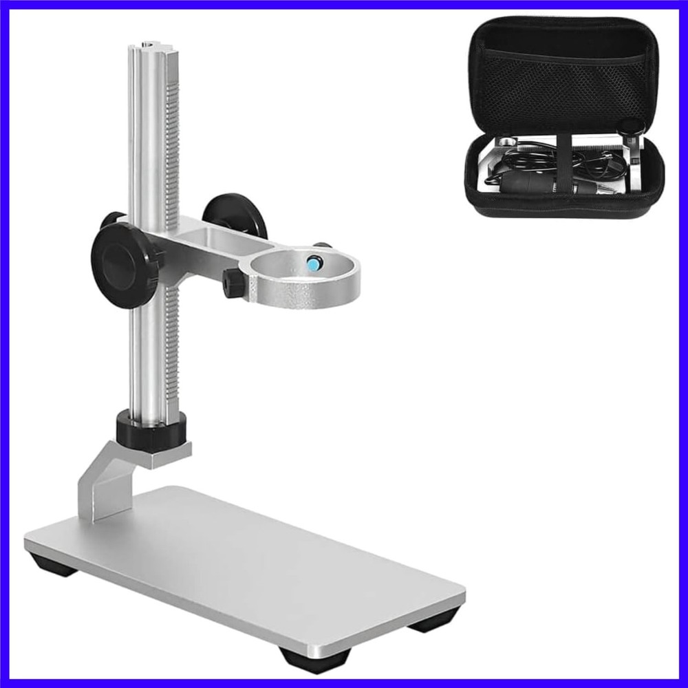 Universal Microscope Stand Pro, Stable Professional Aluminum Alloy Scope Base...