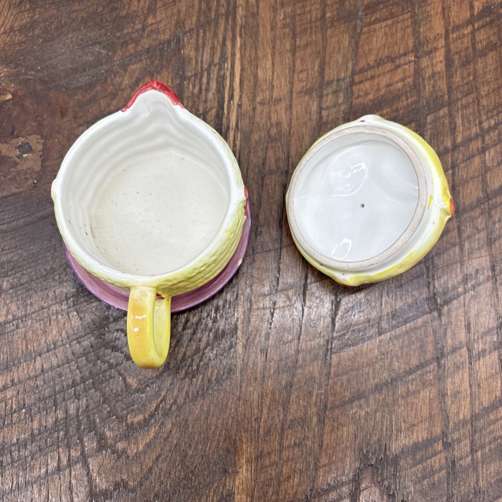 Ceramic Pancake Syrup Holder with Lid