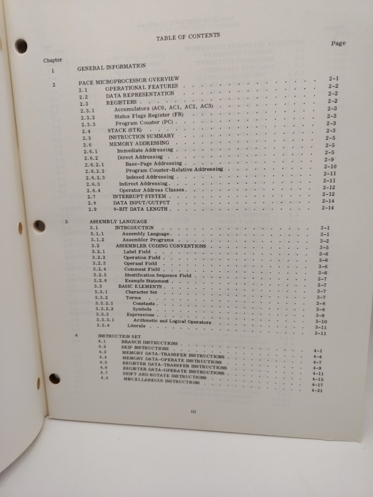 National Semiconductor PACE Microprocessor Manuals Lot 3 TTL Design 1976-77 VTG