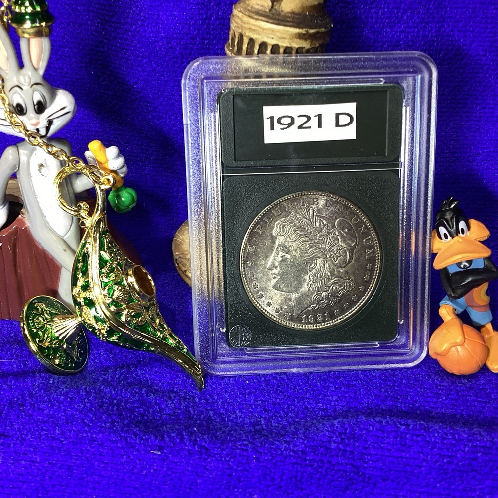 1921 D MORGAN SILVER 💰 ONLY “ D “ MINTED MICRO “ D “ UNCIRCULATED🗝️