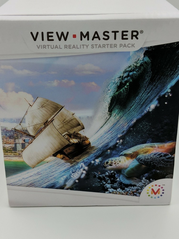 (NEW SEALED) VIEW MASTER VIRTUAL REALITY VR 360 VIEWER HEADSET STARTER PACK