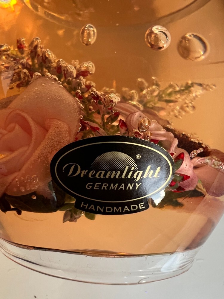 Handmade - Dreamlight Germany Pink Flower Tea Light Holder