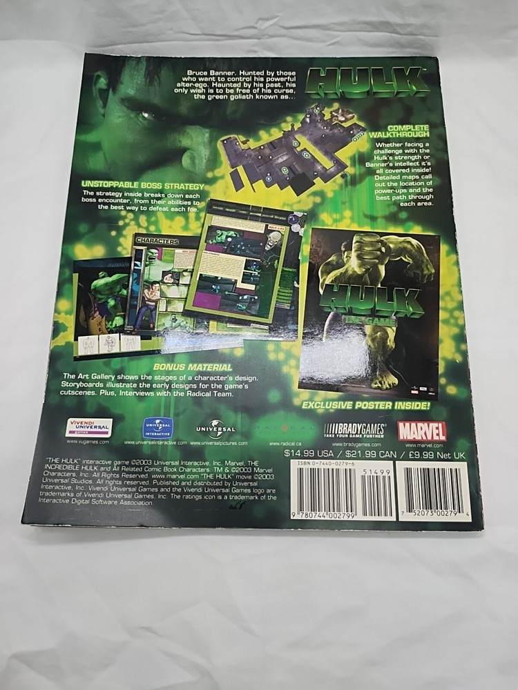 *No Insert* Hulk Official Strategy Guide Book