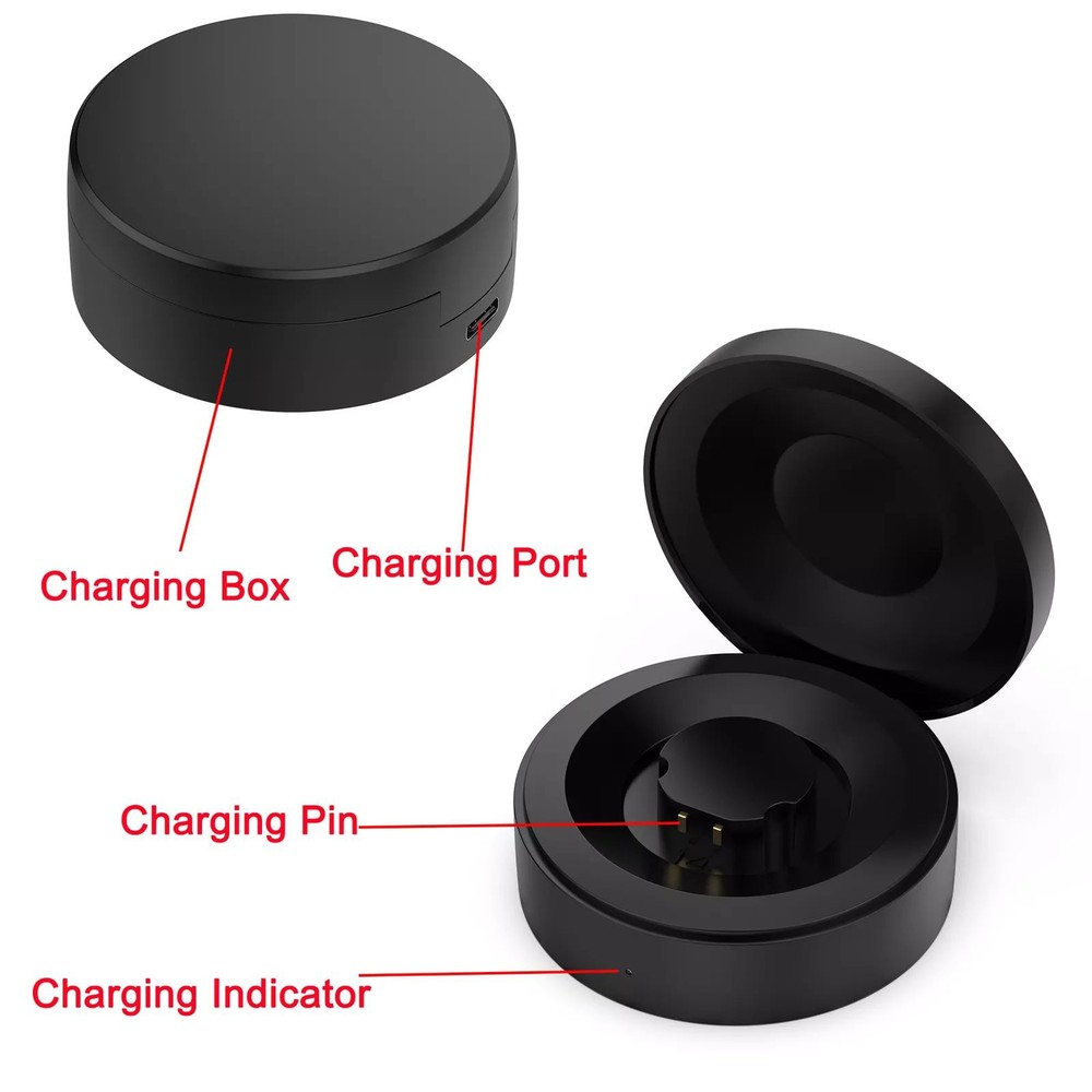 5V Black Portable Type-C 6-7# Smart Ring Charger Accessories For RingConn
