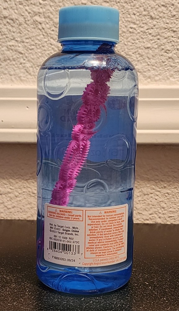 Bubble Solution 16oz - Sun Squad - Blue Bottle