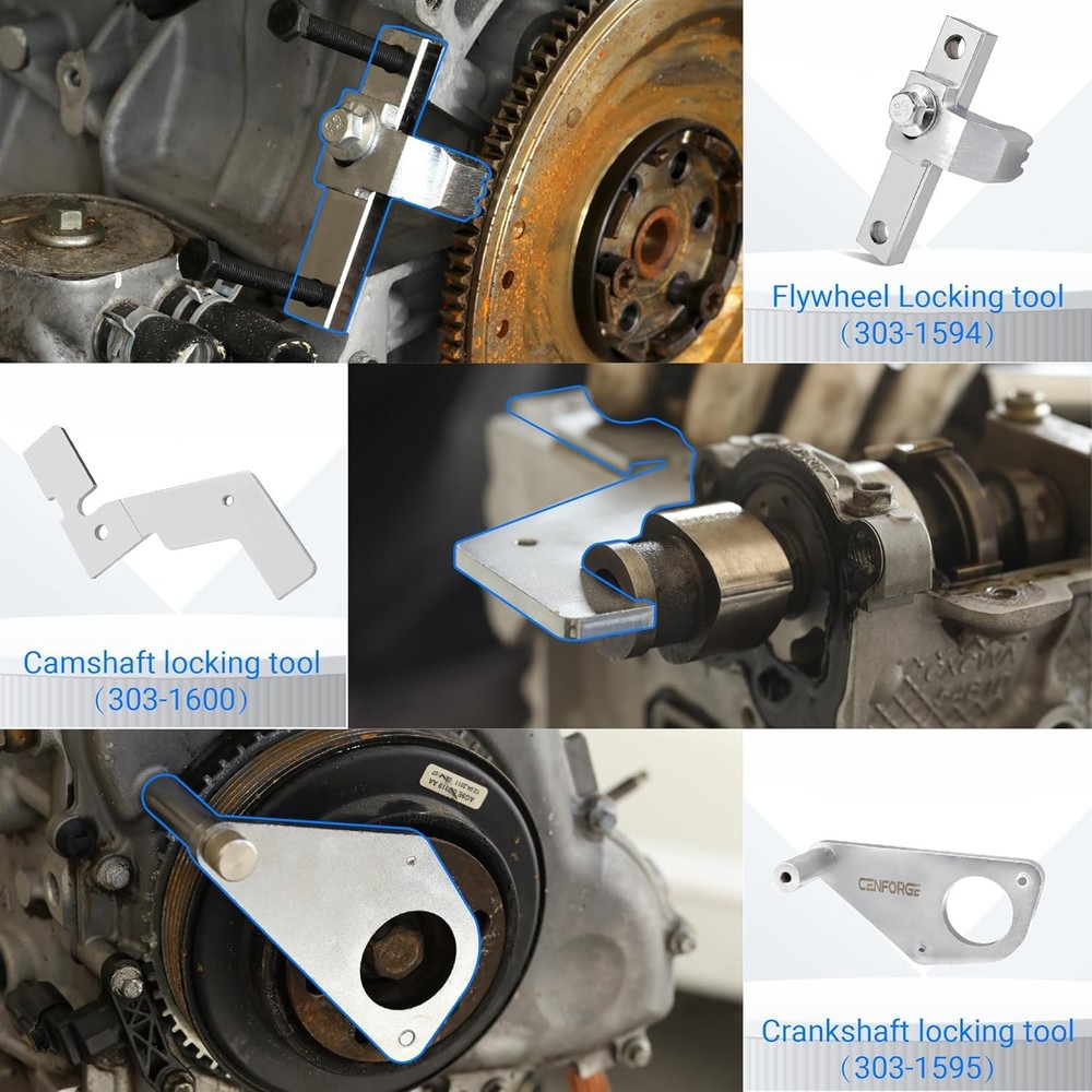 Engine Camshaft Timing Locking Tool Kit, For Ford 2.0T 2.3T Before 2019