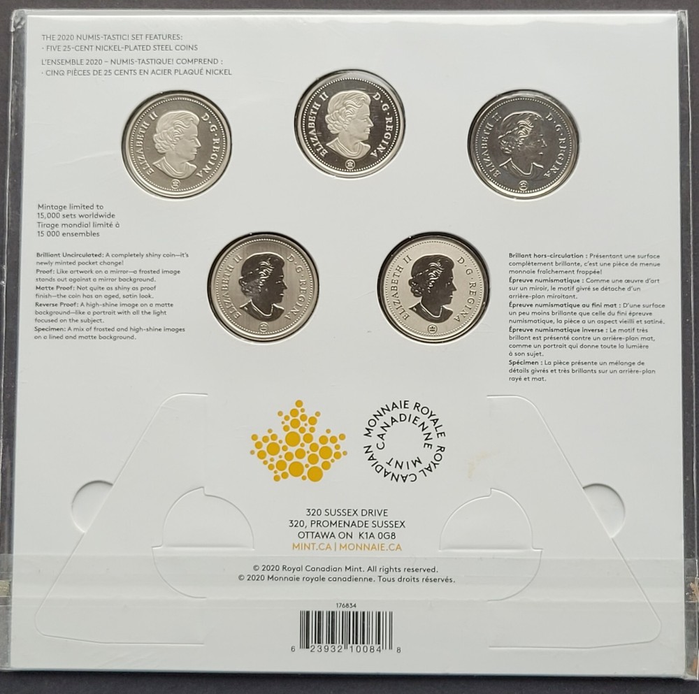 ***CANADA 2020 NUMIS - TACTIC! *** SEALED COINS SET ***