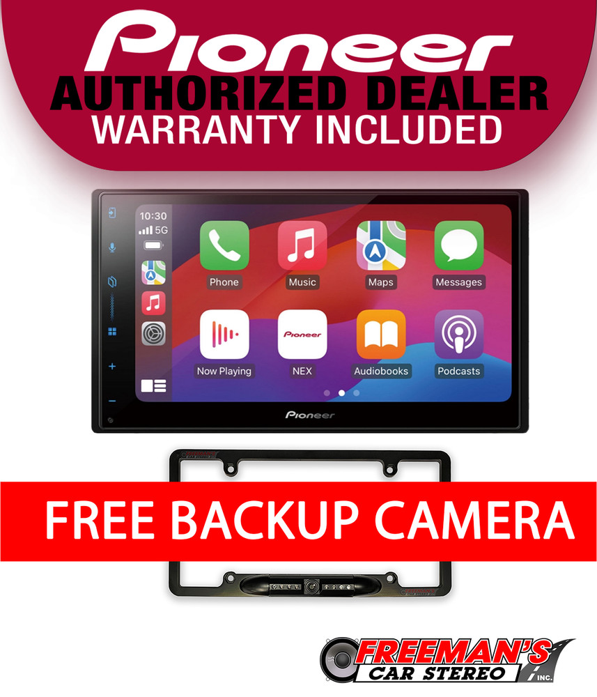 Pioneer DMH-W3000NEX + LPCAMFRAME Backup Camera Bundle