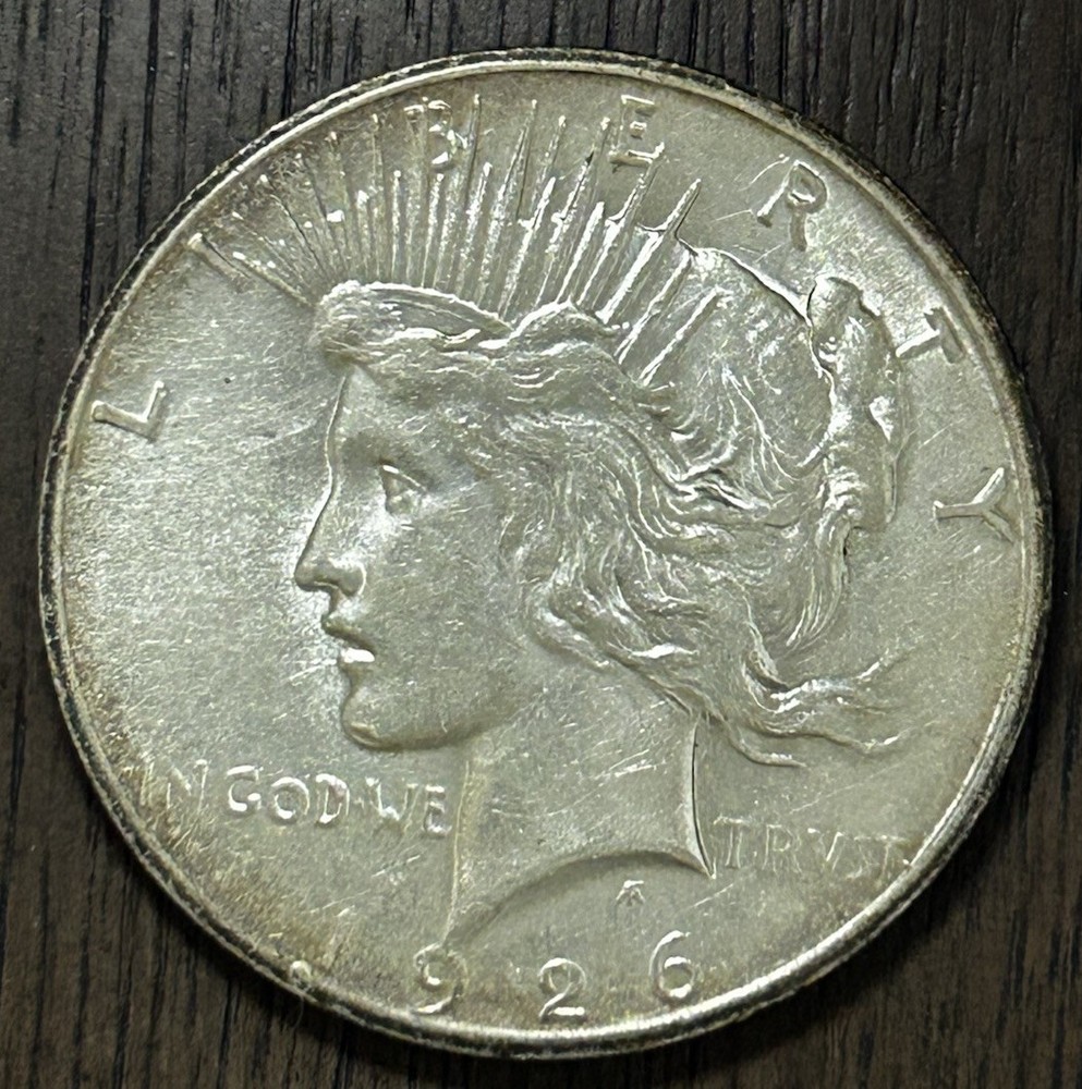 1926-S Peace Silver Dollar AU - 24802