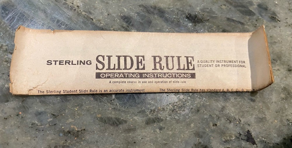 Vintage Keuffel & Esser Co 4083-3 Log Duplex Vector Slide Rule w/Case & Instruct