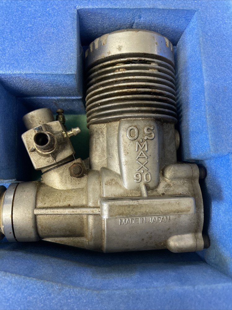 OS MAX 90 90F SR 2-CYCLE R/C MODEL AIRPLANE ENGINE Untested