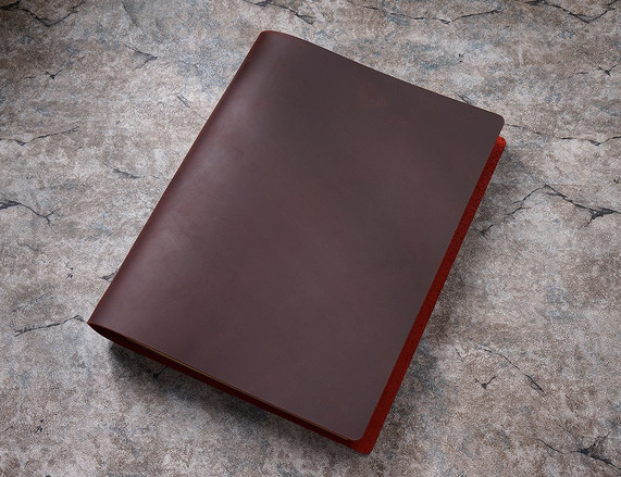 A4 Writing notes Notebook travel Diary Notepad handmade cow leather brown Q271